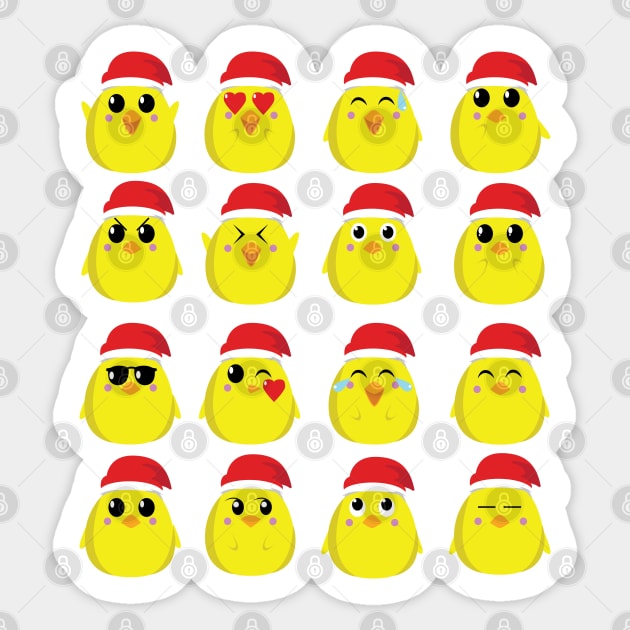 Merry Chickmast Emoji Sticker by Minami14R